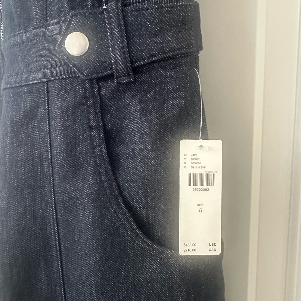 Maeve Anthropologie Sleeveless V-Neck Flare Denim Jumpsuit - Picture 7 of 7
